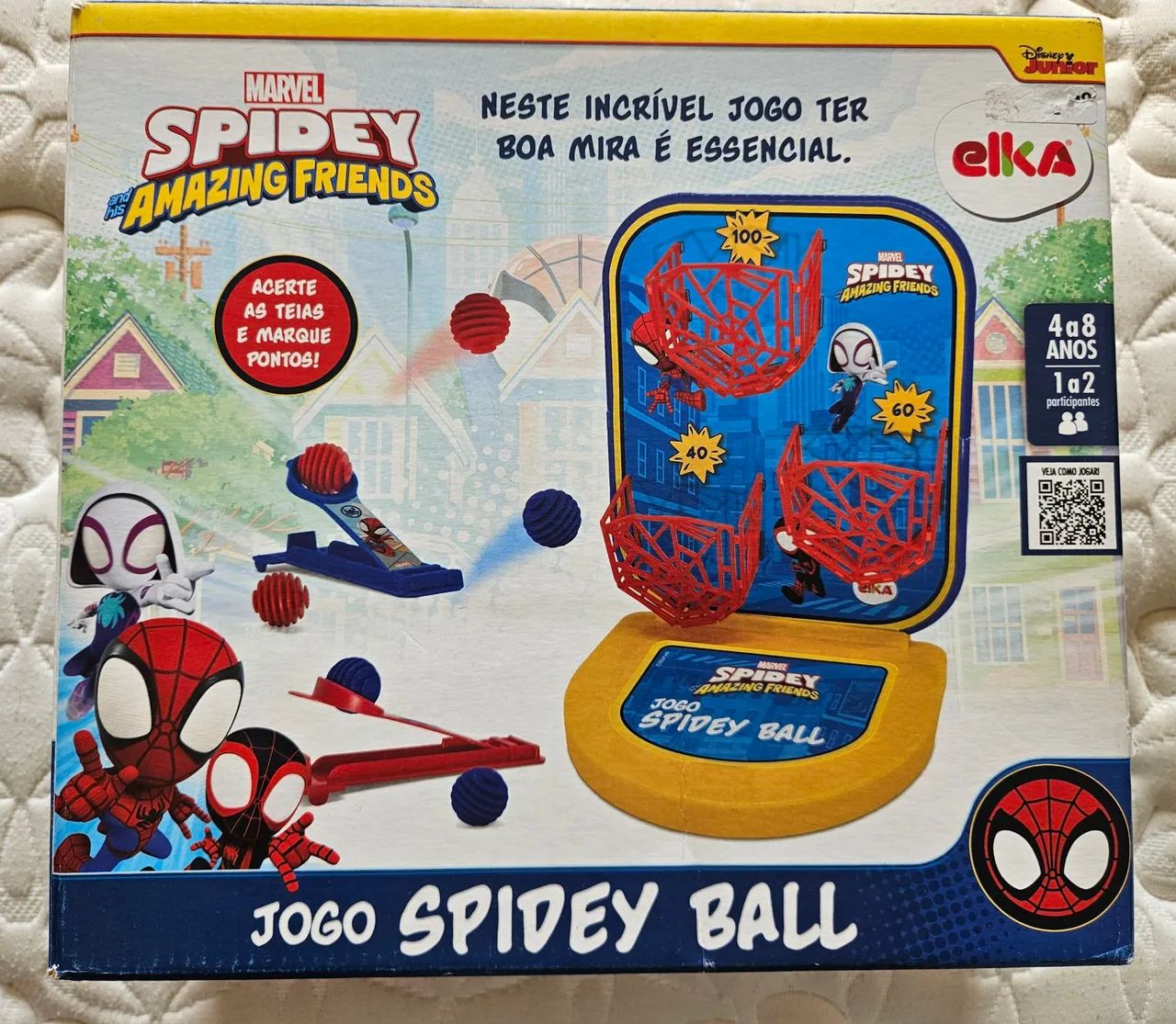 Jogo de basquete infantil do Homem Aranha
