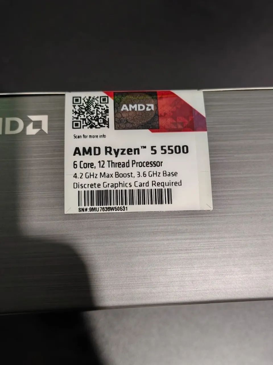 Ryzen 5 5500 Novo com Cooler - Foto 2