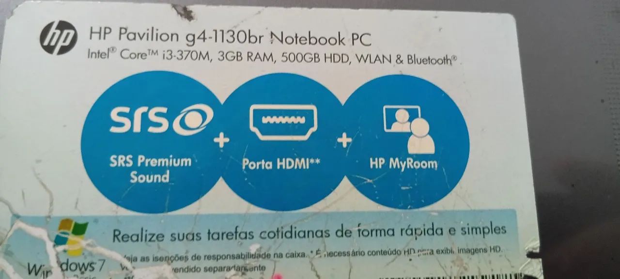 Notebook hp sem HD para retirar peças  - Foto 4