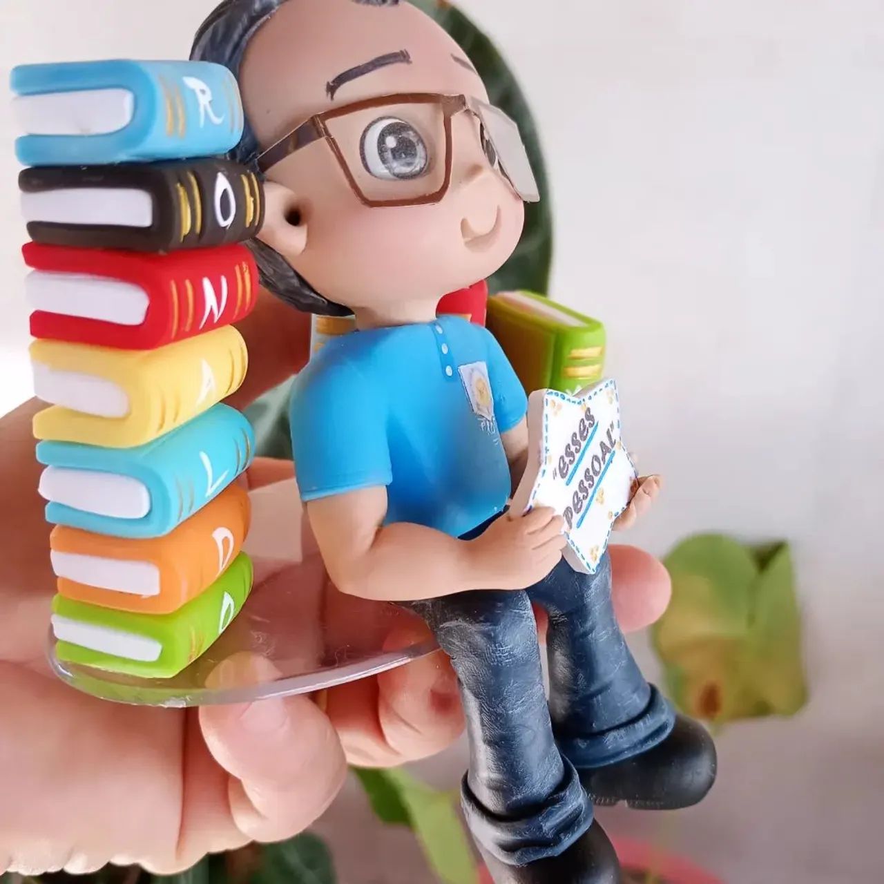 Topo de Bolo professor em Biscuit. - Foto 4