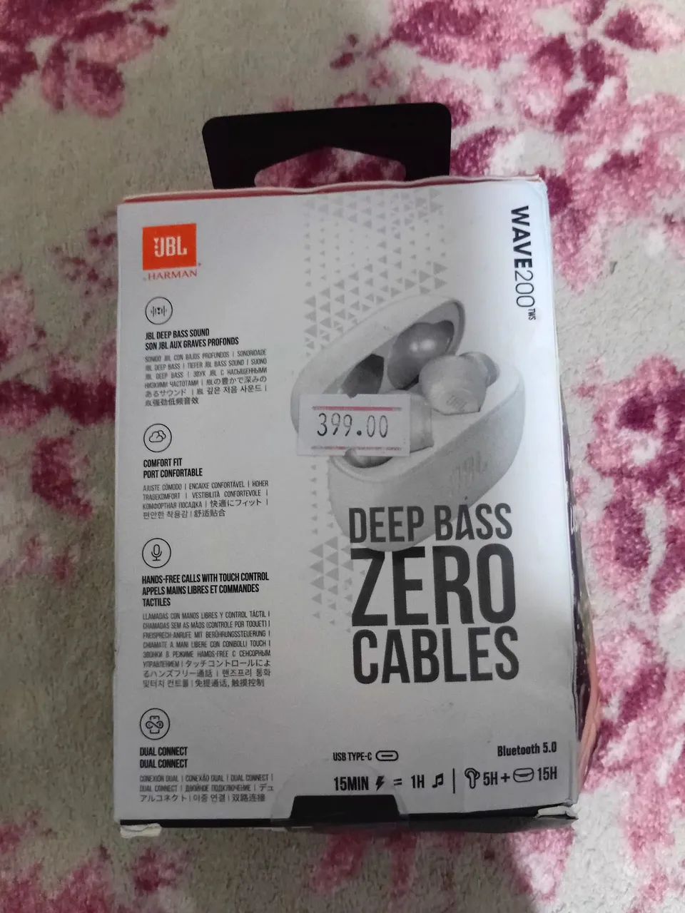 Fone de ouvido bluetooth JBL 
