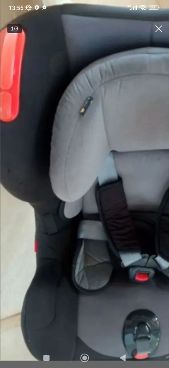 Cadeirinha para Auto Recline Safety 1st preto e vermelho  - Foto 4