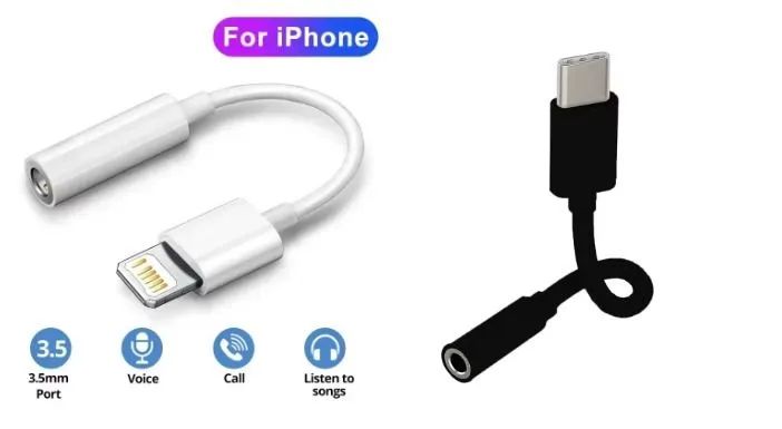 USB C ou lightning para 3.5mm (P2)<br>R$ 25,00