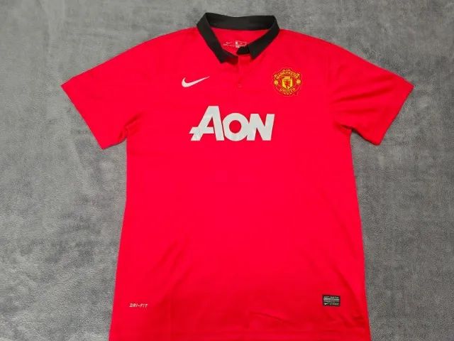 Camisa Manchester United (Inglaterra) 2013 Nike Retrô, tamanho EG