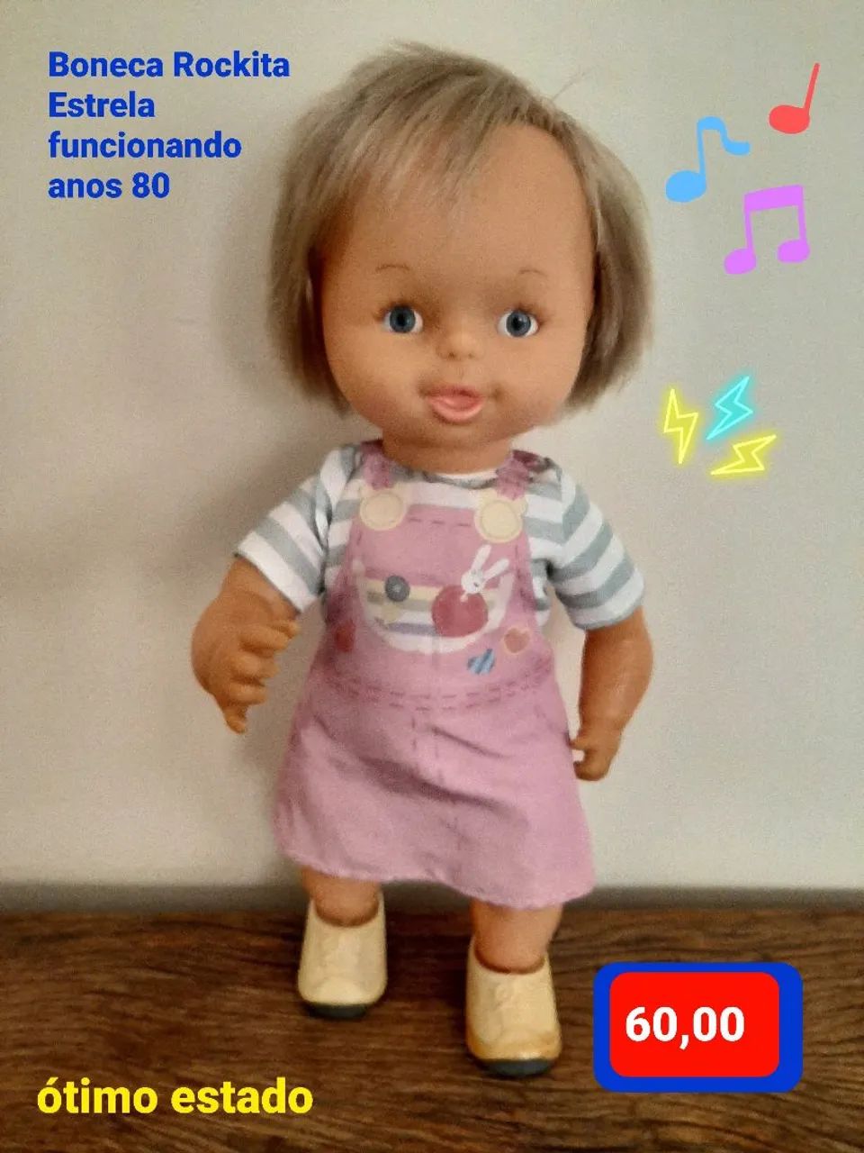 Boneca Rockita Estrela anos 80
