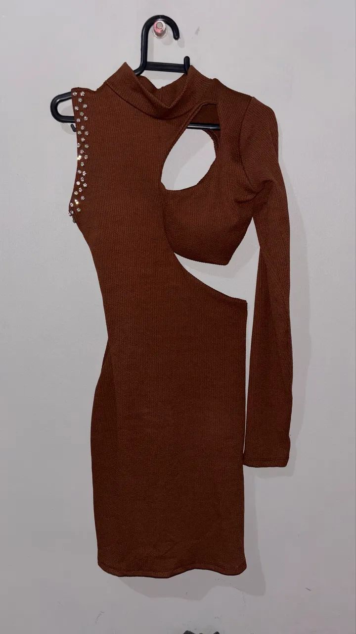 Vestido marrom tamanho M