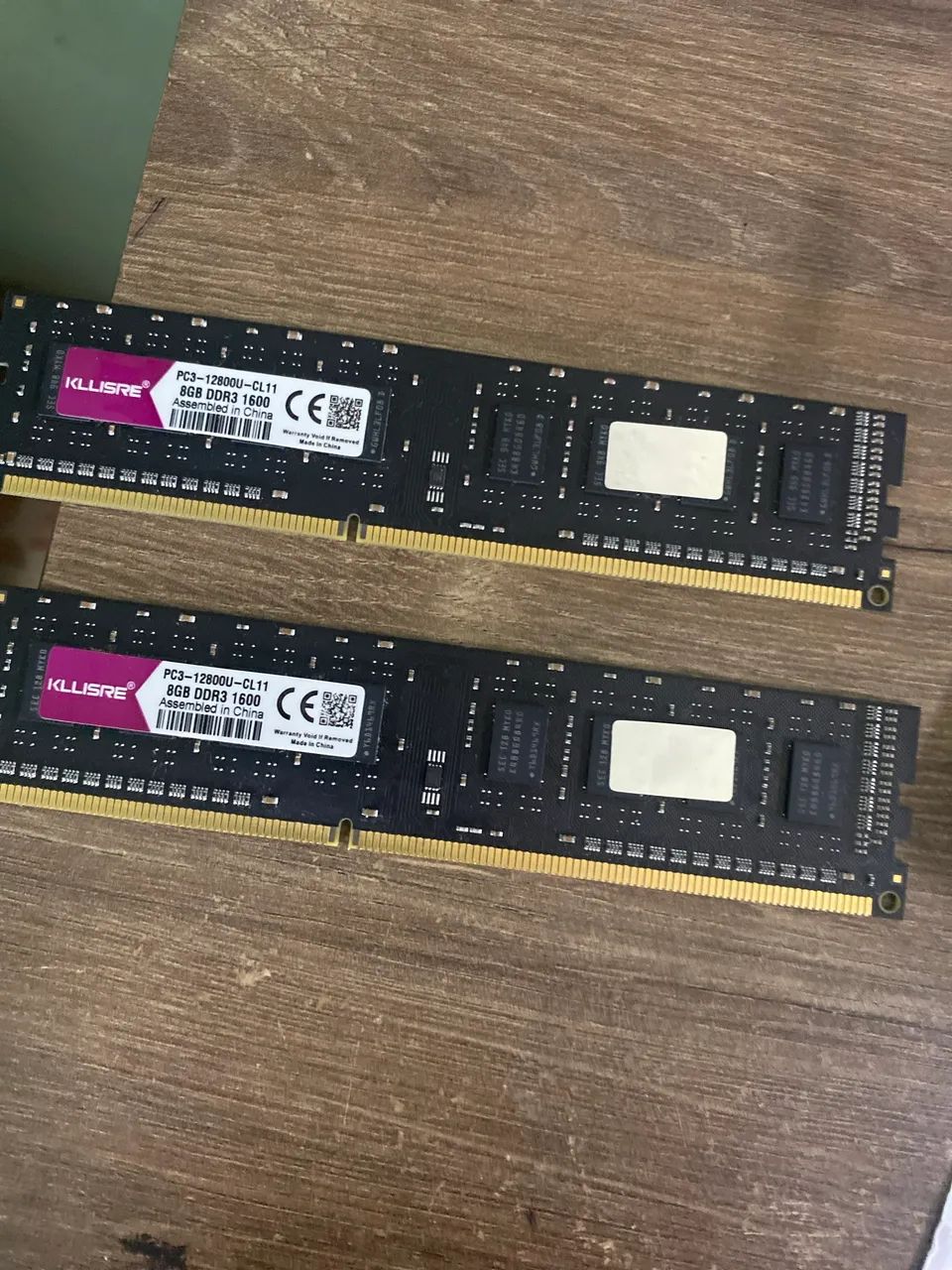 Memória ram 2x8GB DDR3 