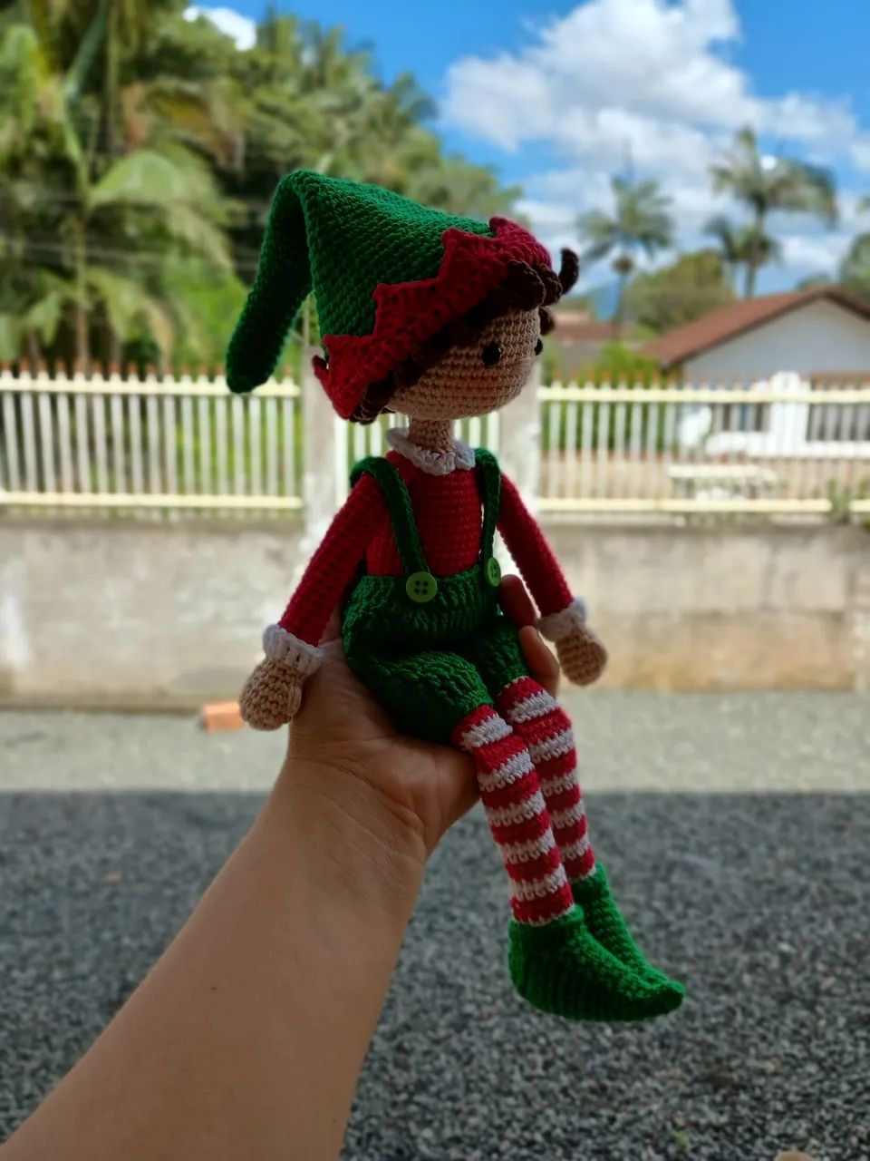 Boneco amigurumi de Natal - Foto 3