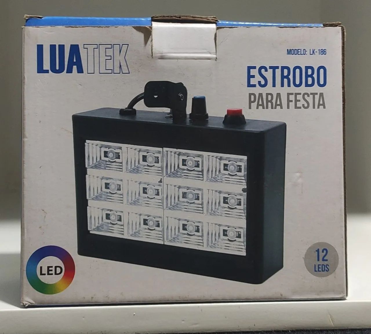 Estrobo para festa 12 leds