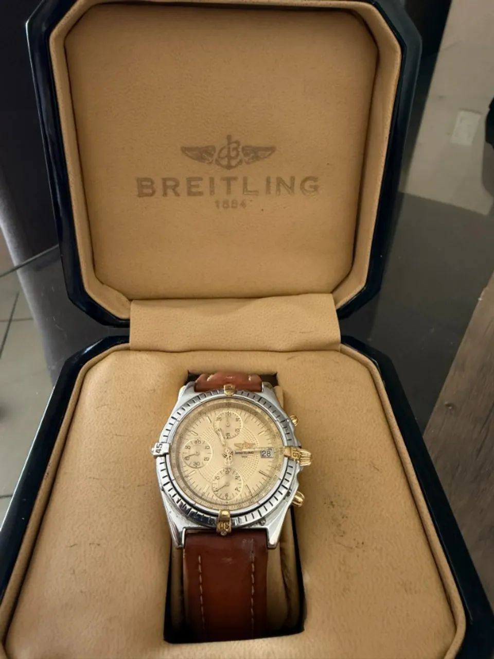 Breitling Chronomat 81950 Automático Aço/Ouro Caixa Original - Foto 4