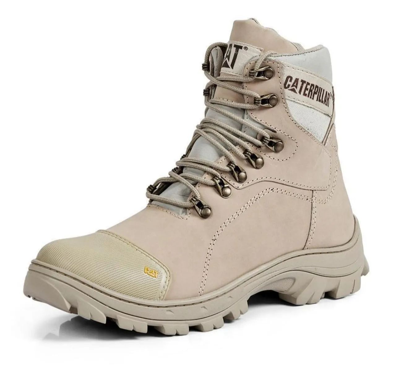 Bota Caterpillar Bege Couro legítimo 