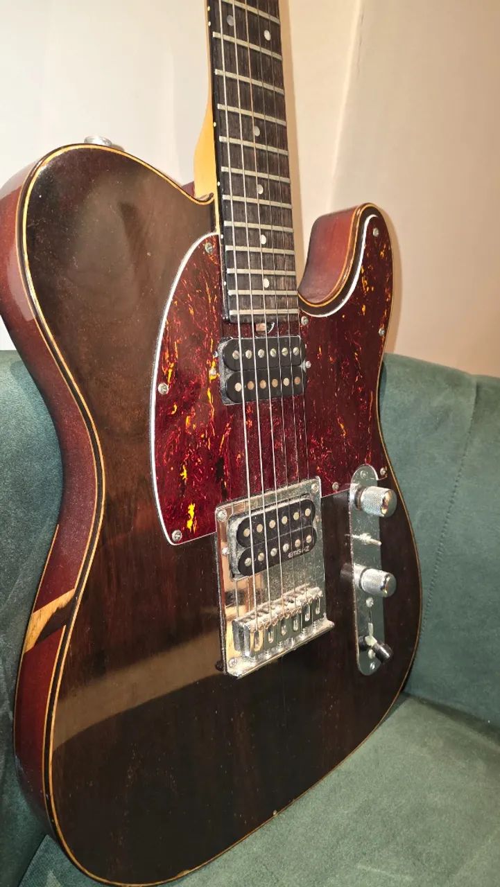 Guitarra Telecaster de Luthier impecável - Foto 3