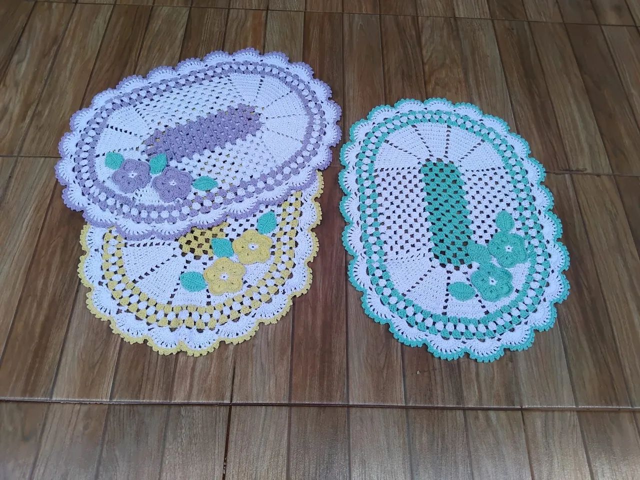 Tapete croche cores Marshmallow  - Foto 3