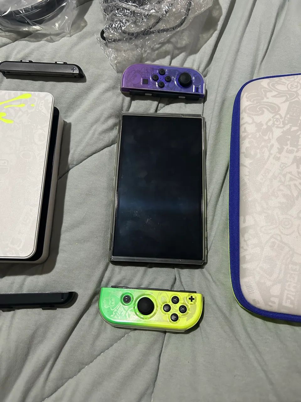 Nintendo Switch OLED Splatoon + Case Splatoon - Foto 4