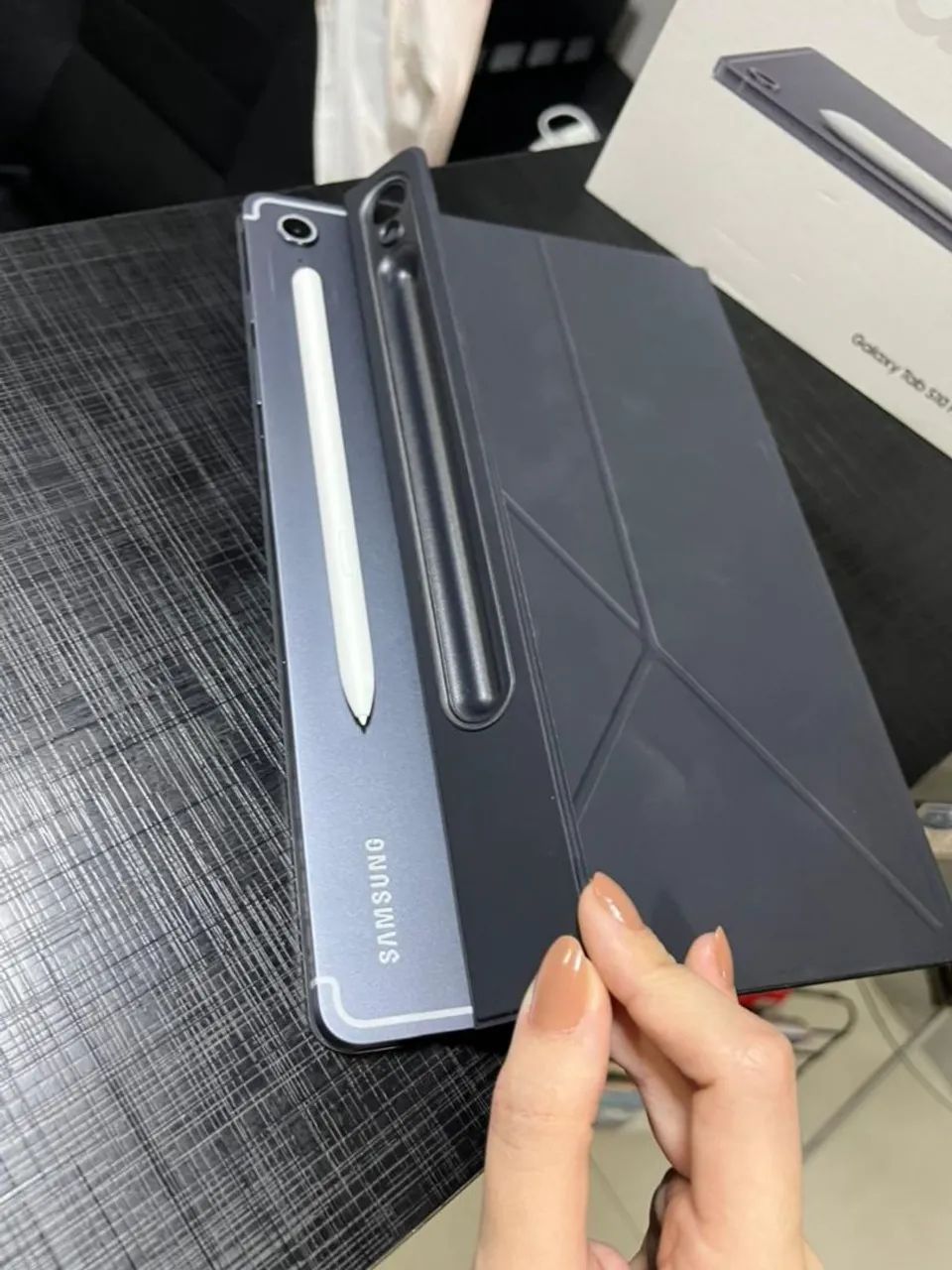 Galaxy Tab S10 FE 128GB Cinza + S Pen - Seminovo - Foto 2