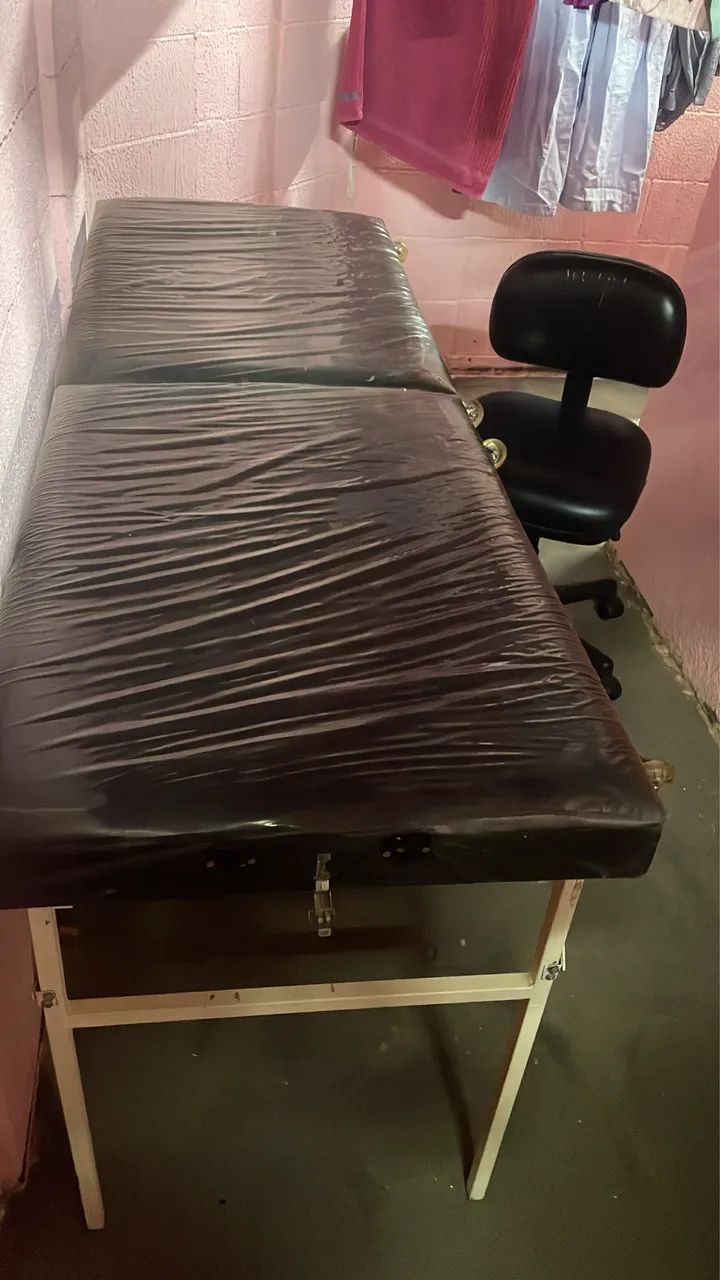 Maca portátil  com mocho 