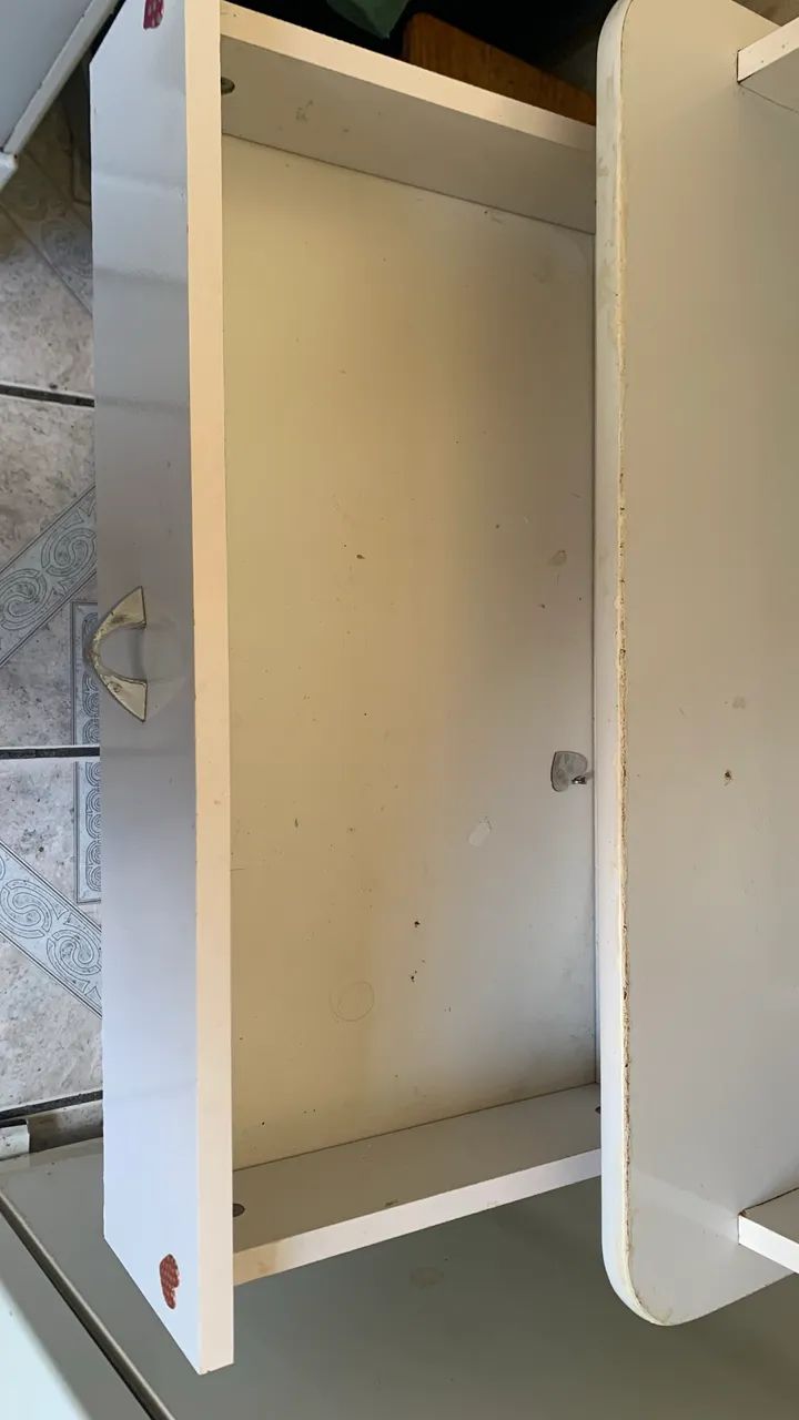 Armário de Cozinha Branco com Gaveta e 2 Portas  - Foto 3