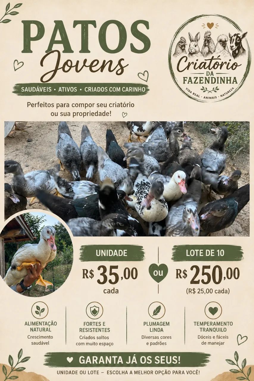 Patos jovens 