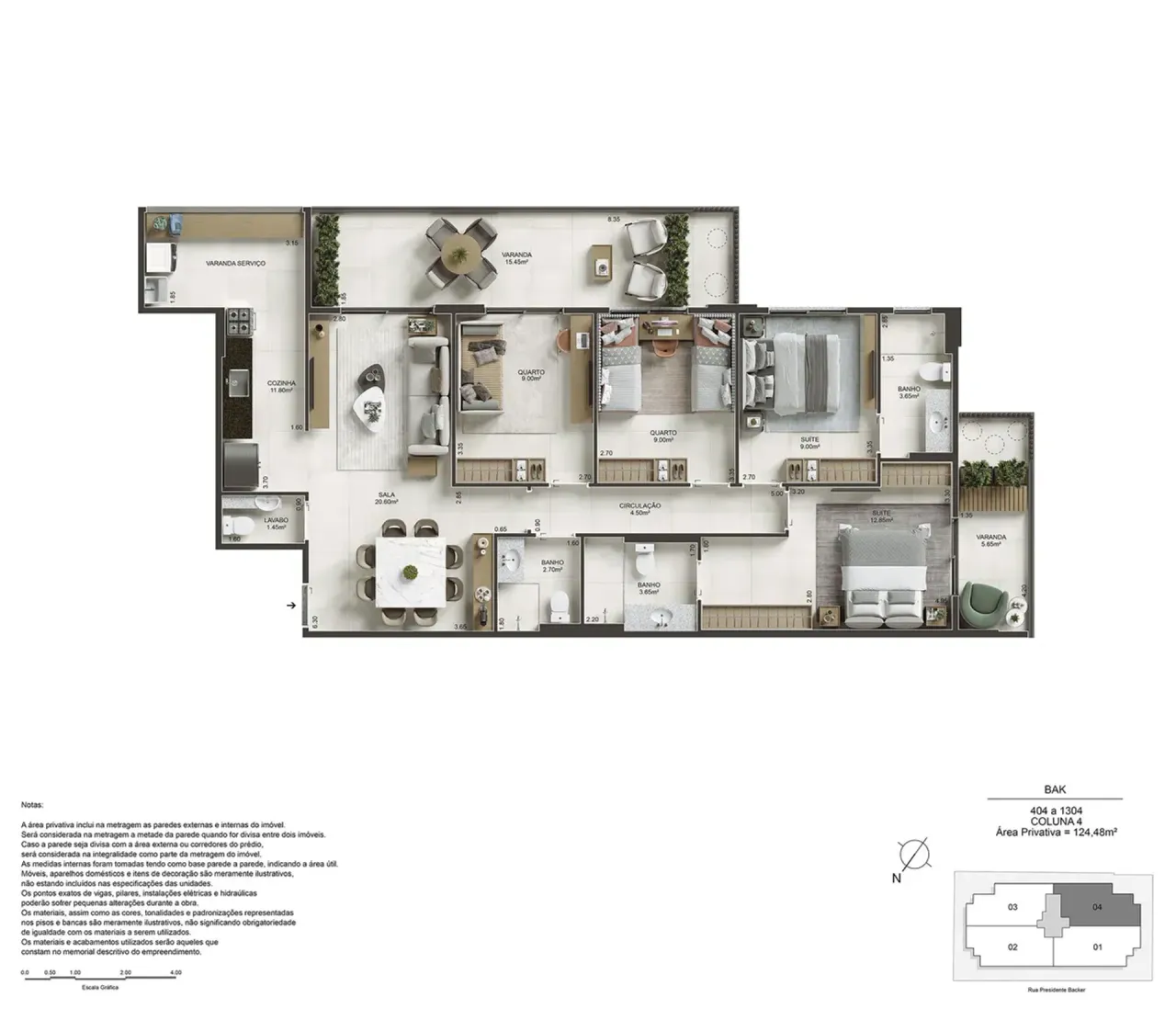 PLANTA 124m²