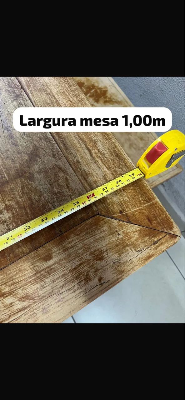 Mesa rústica peroba rosa  - Foto 3