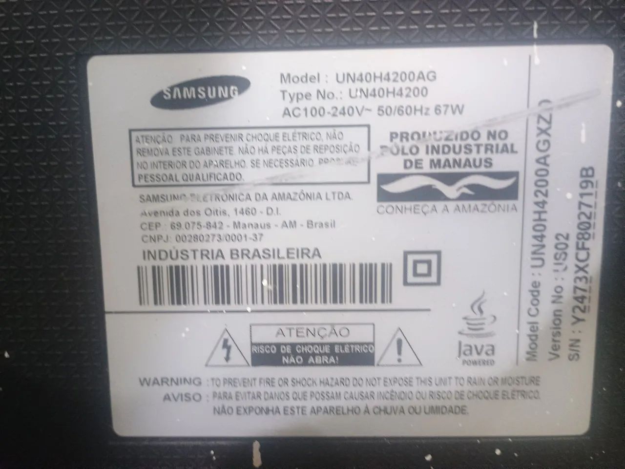 Tv 40 polegadas Samsung com controle remoto  - Foto 5