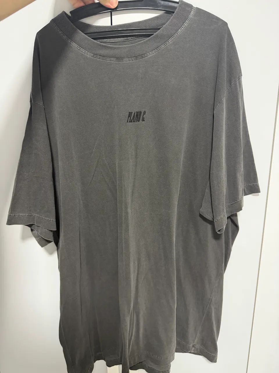 Camisa plano C cinza escuro G2