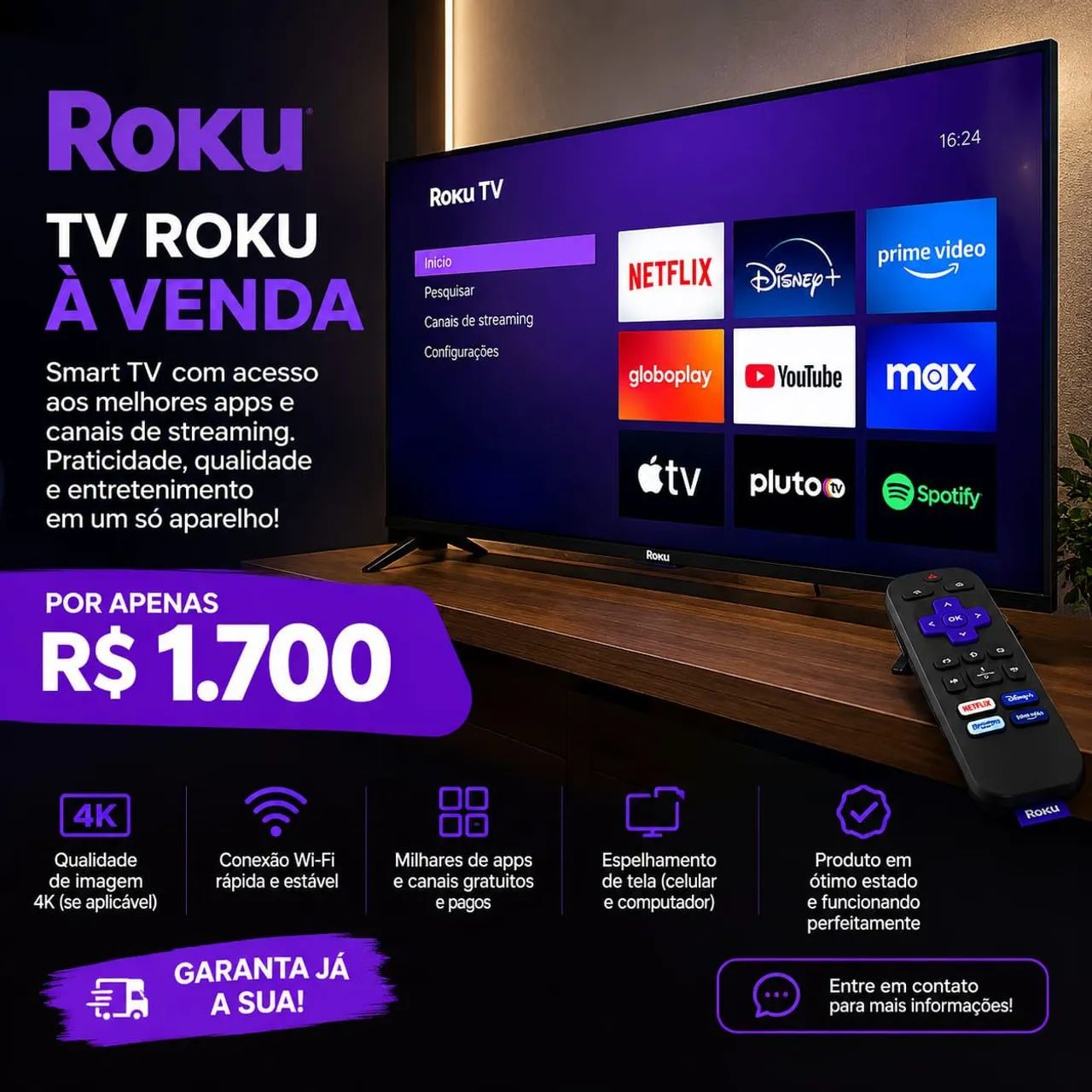 TELEVISÃO ROKU