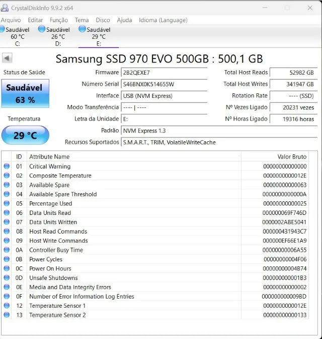 M.2 nvme samsung 970 evo - Foto 2