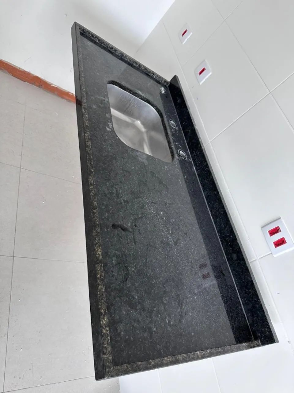 Pia cozinha mármore 0,60x1,35 - Foto 2