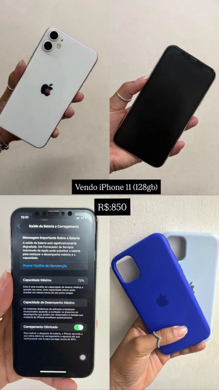VENDO IPHONE 11 (128gb) (BRANCO)