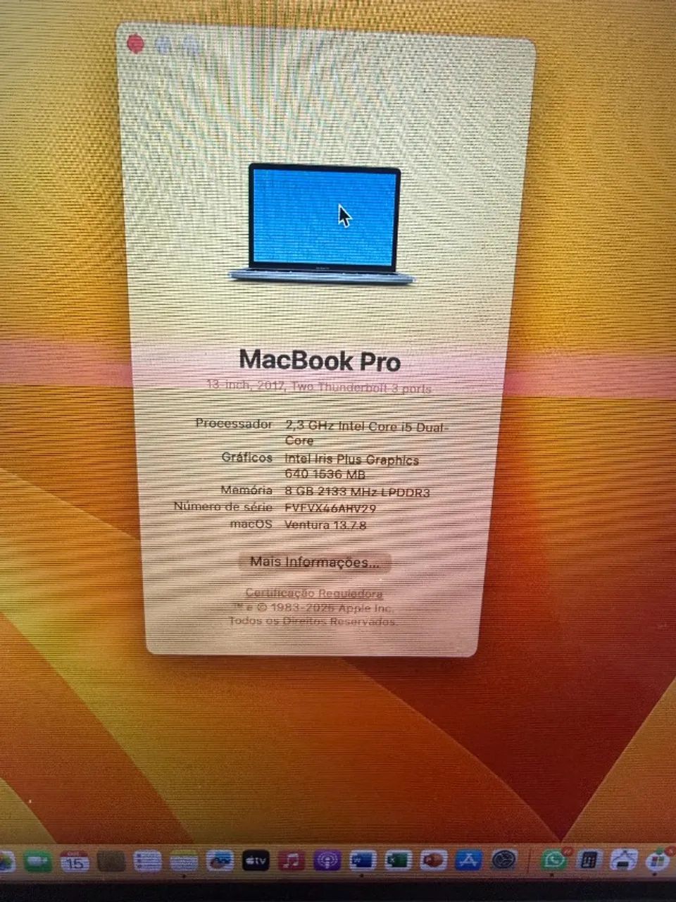 MacBook Pro A1708 2017 13? 256ssd / 8gb / i5 - Foto 5