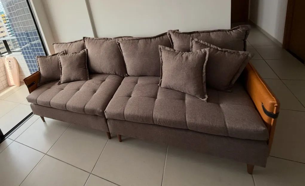 SOFÁ AVALLON - 4 LUGARES - LINHO - Foto 3