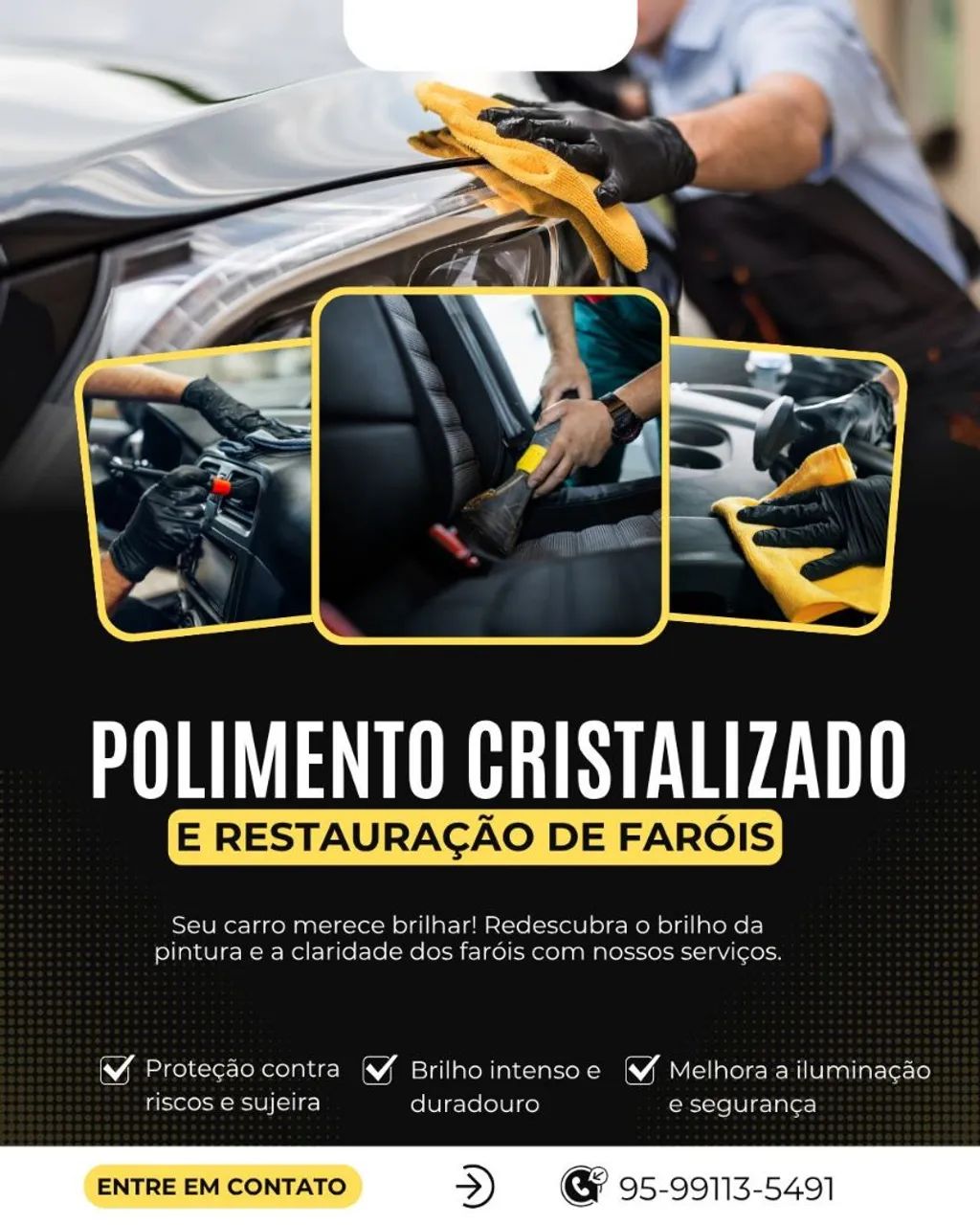 Fazemos polimento cristalizado 