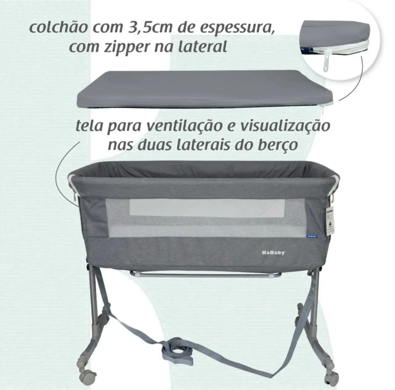 Berço portátil Kababy - Foto 4