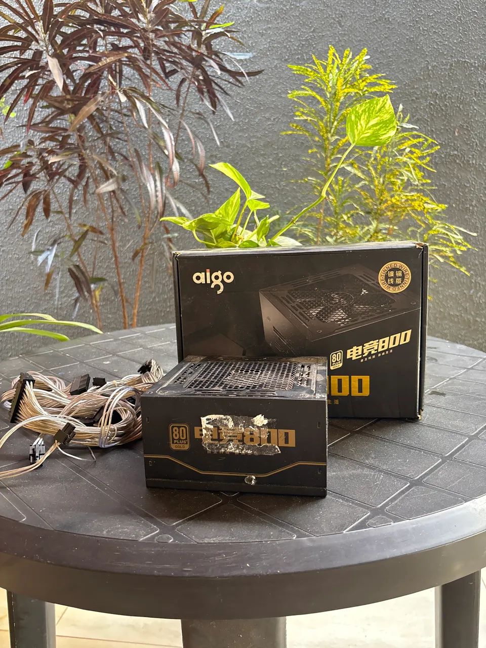 fonte aigo 80 plus gold! (com defeito, mais detalhes no pv)