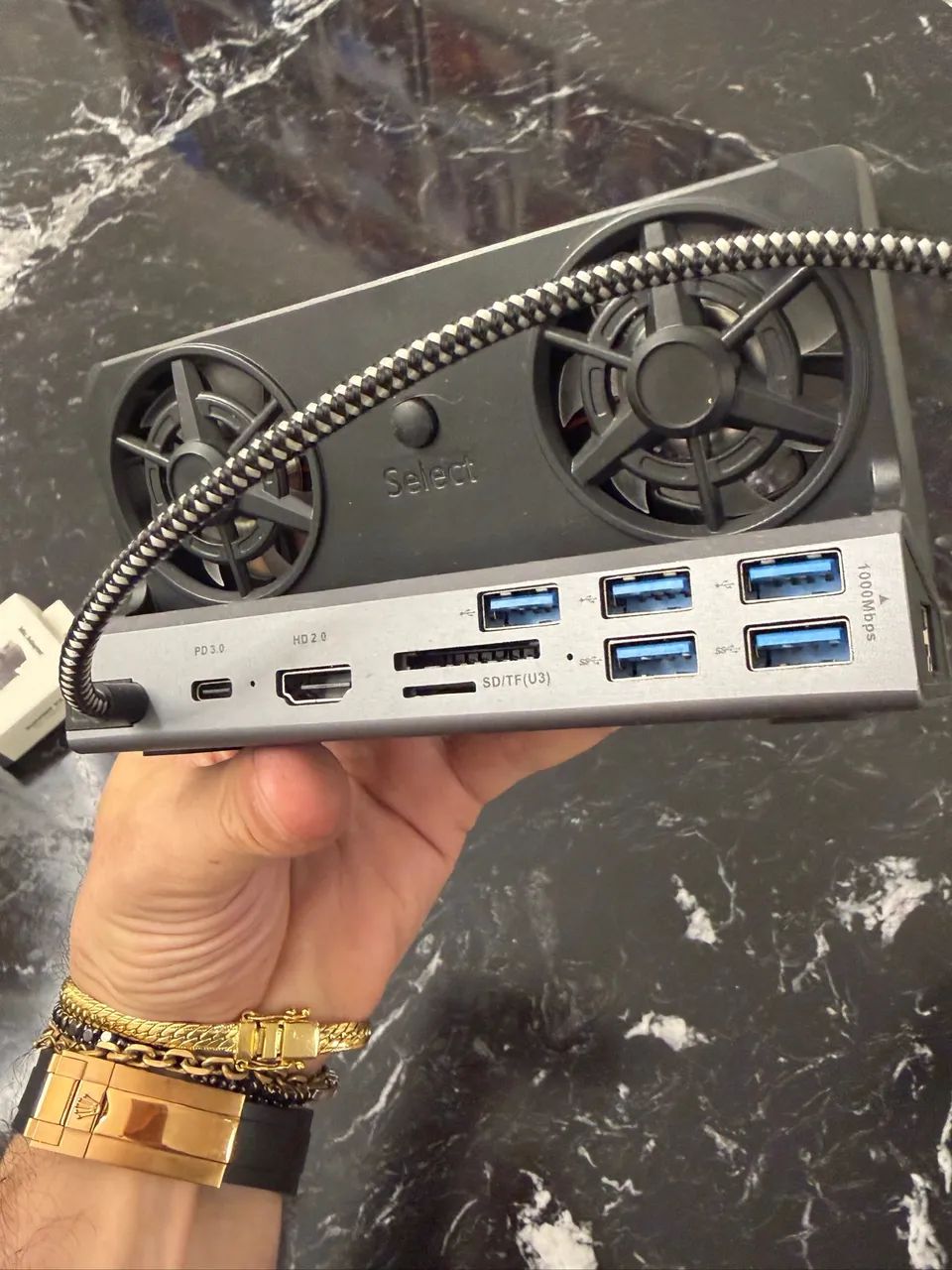 Dock metal 11 em 1 Cooler ROG Ally / Steam Deck / Nintendo Switch - Foto 2