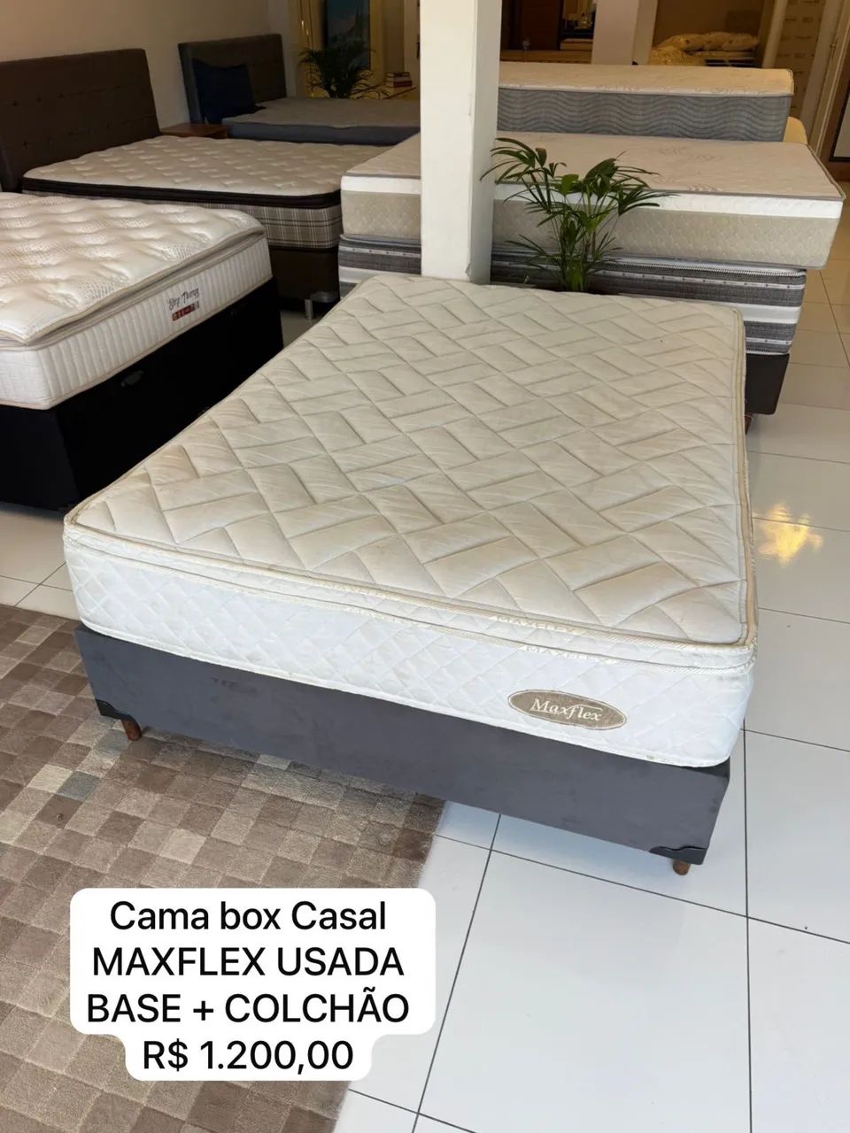 Cama de Casal MAXFLEX SEMINOVA - Entrego!  - Foto 5
