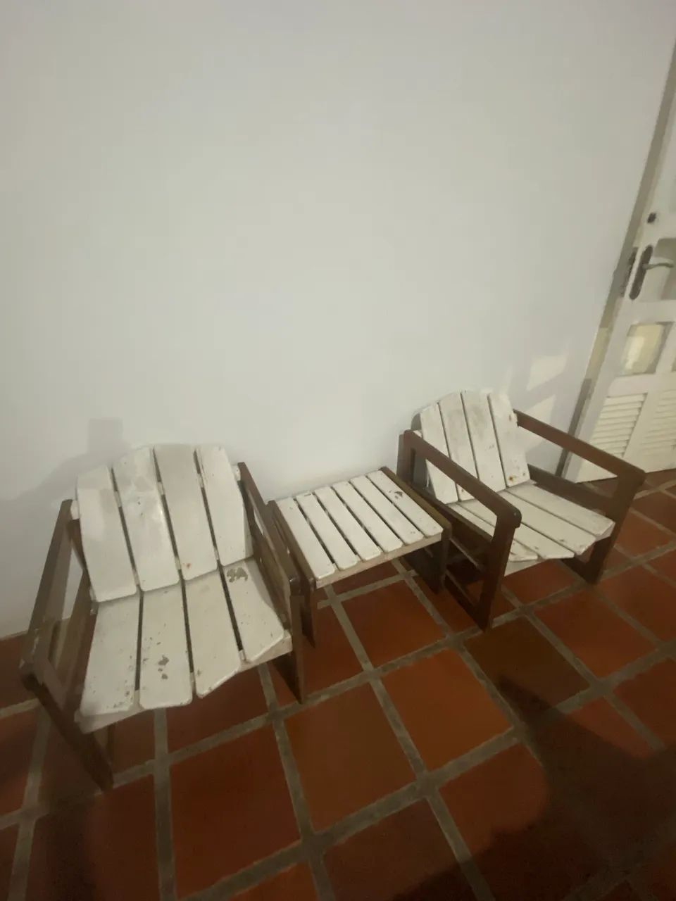 Conjunto de Madeira para Área Externa 3 peças 