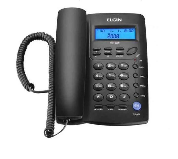 Telefone com fio Elgin TCF -3000.
