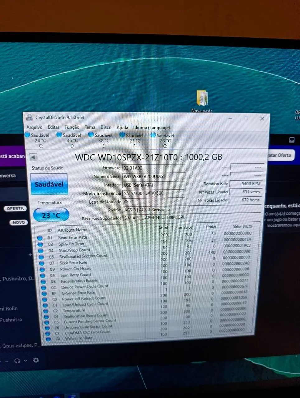 HD de 1 tb para notebook
