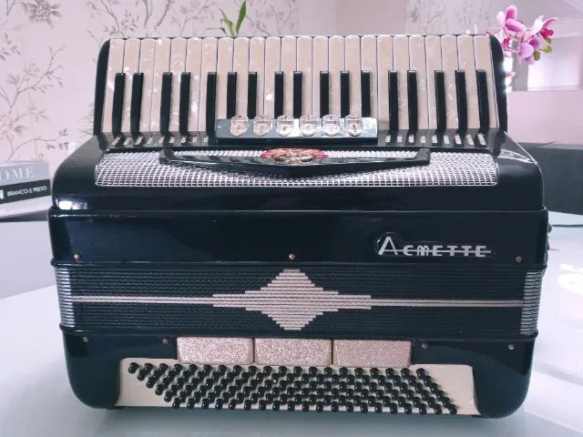 Acordeon Italiano Acmette 120 baixos - Foto 5