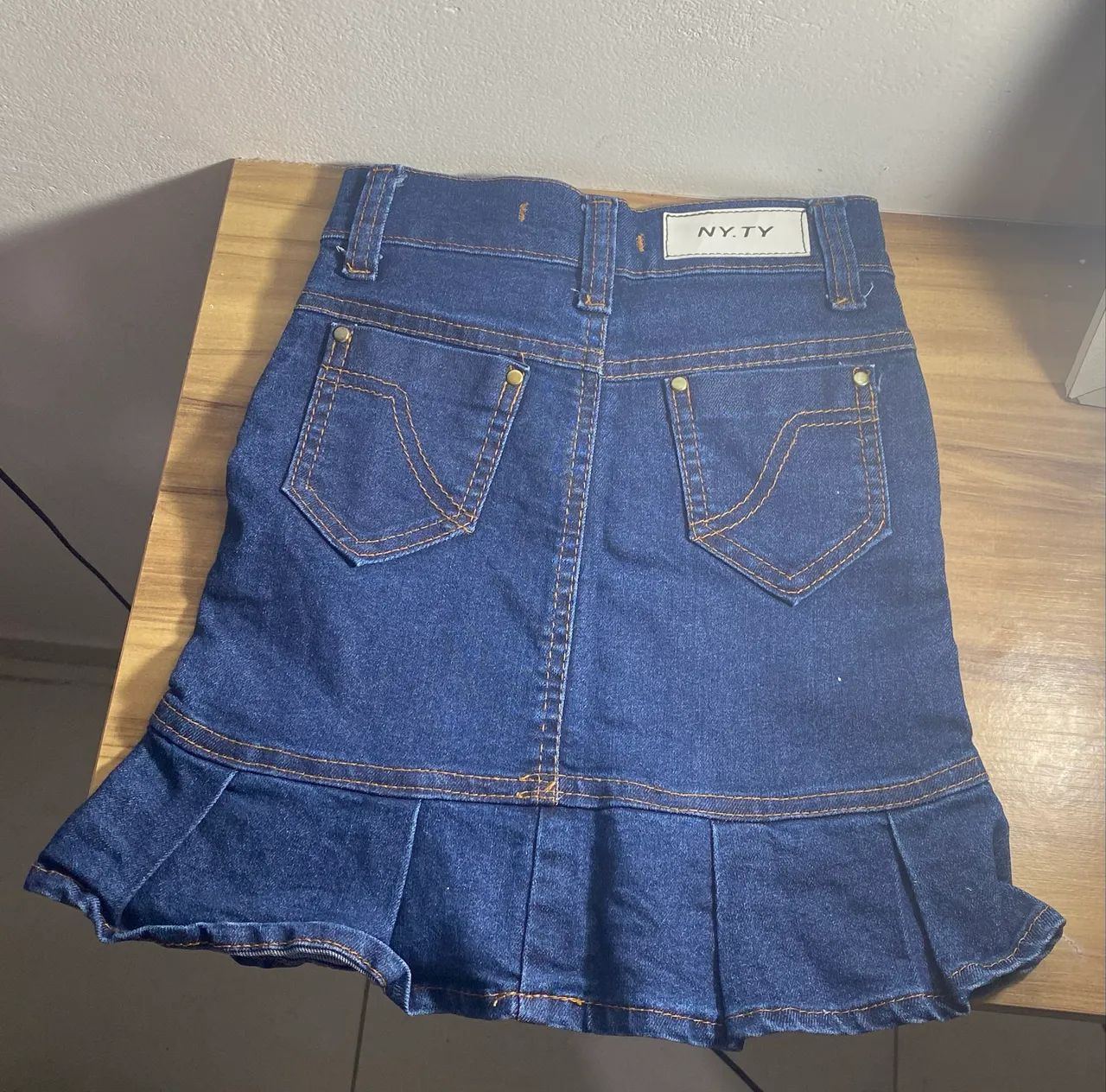 Saia jeans infantil - Foto 3