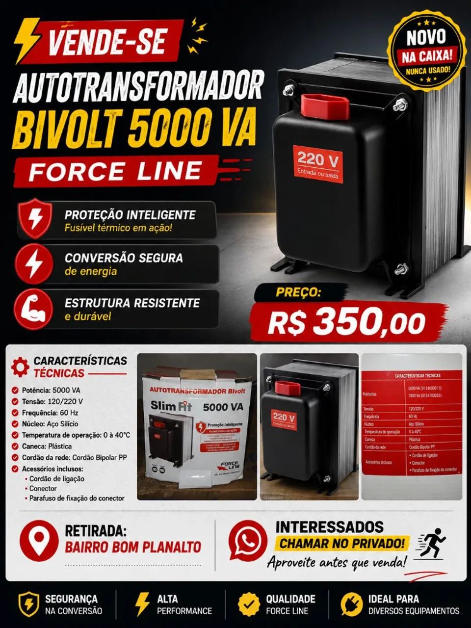 Transformador Bivolt