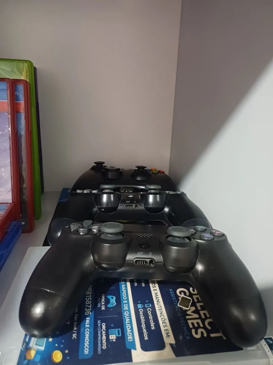 Ps4 slim 1 tera, 2 controles, 6 jogos - Foto 2