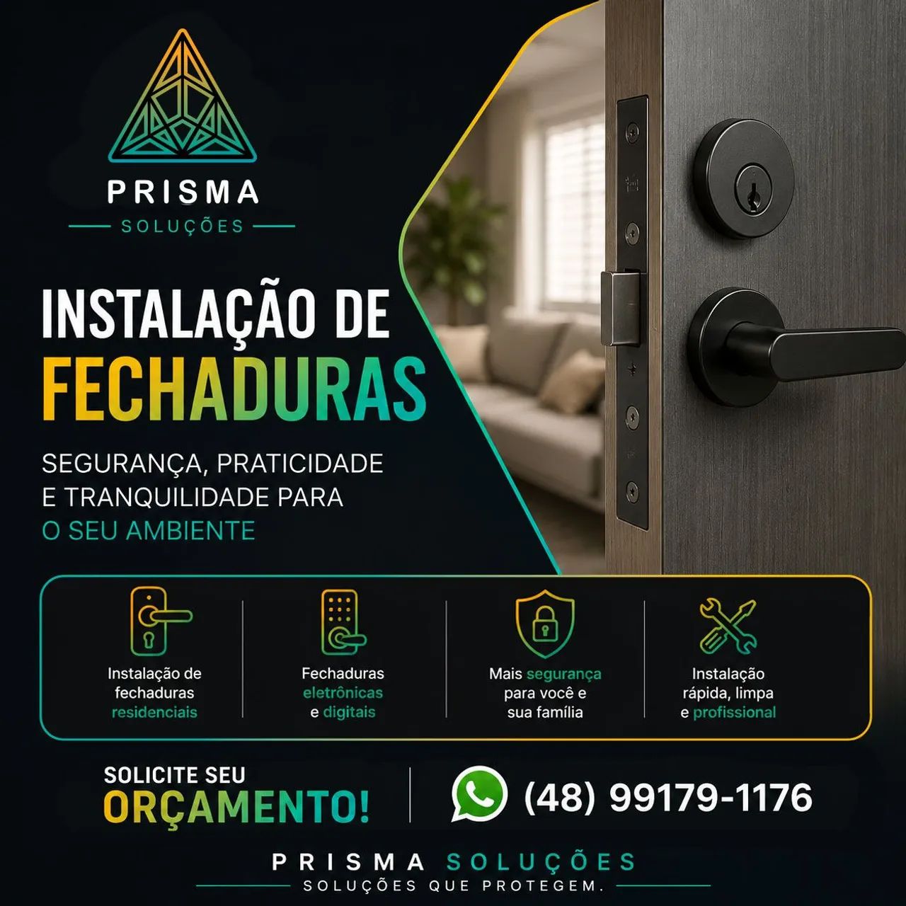 Instalação de fechadura 