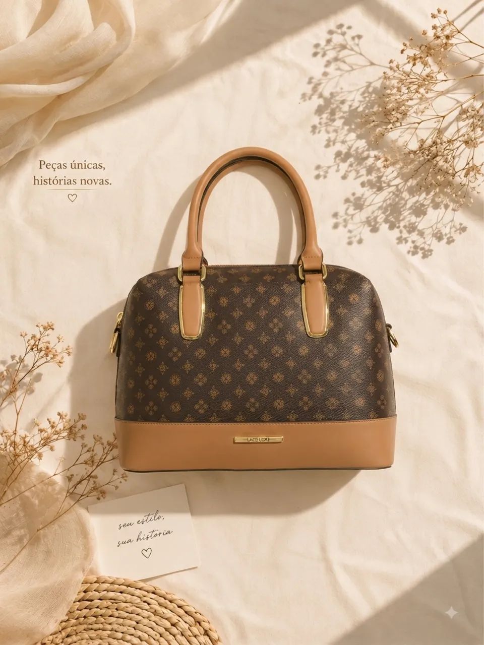 Bolsa listra, em perfeito estado 