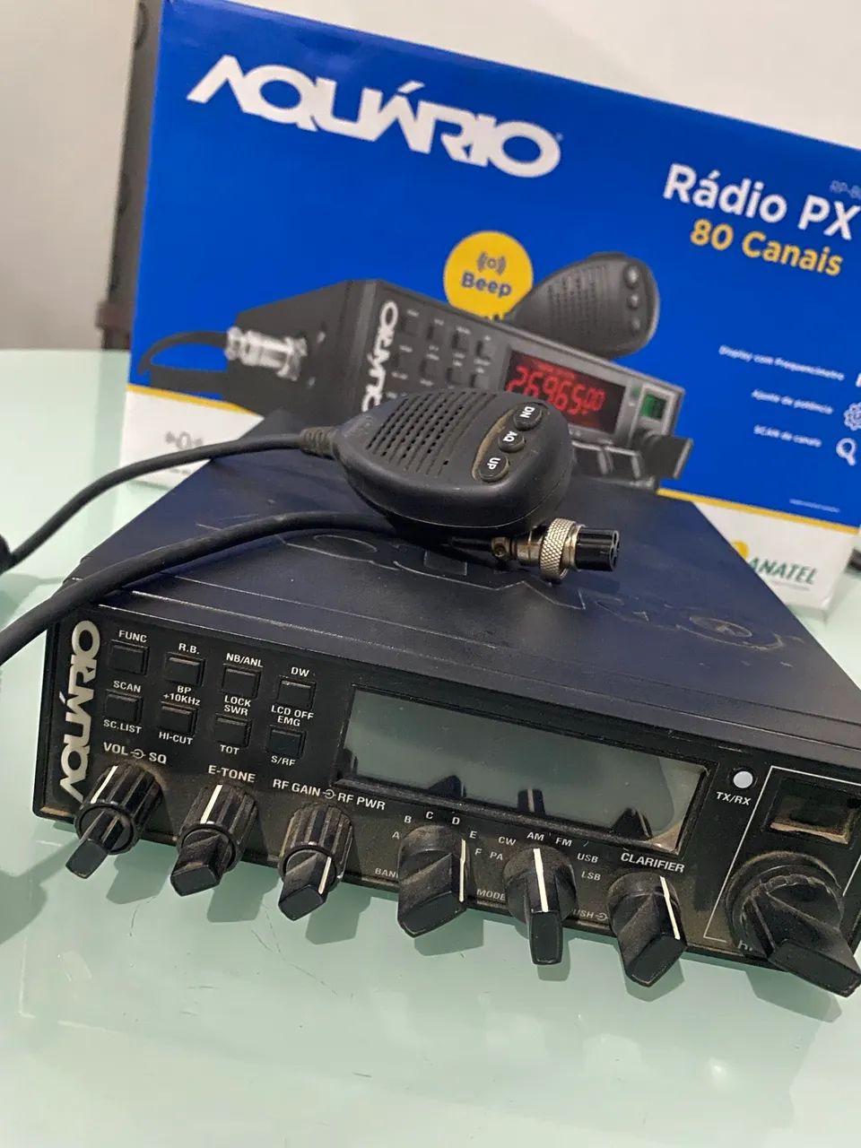Rádio PX aquário 80 canais seminovo  - Foto 3