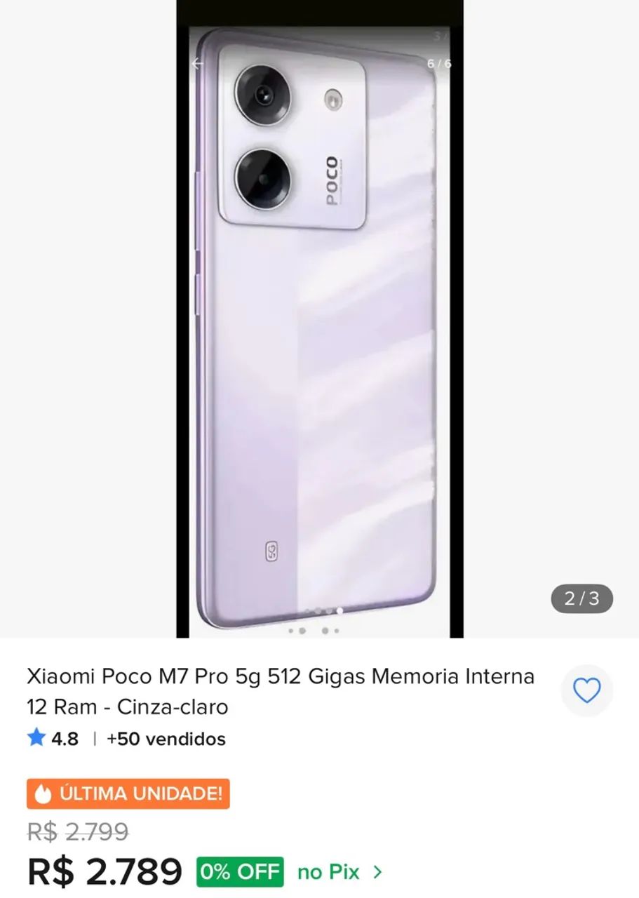 Celular Poco M7 Pro 5G - Foto 2