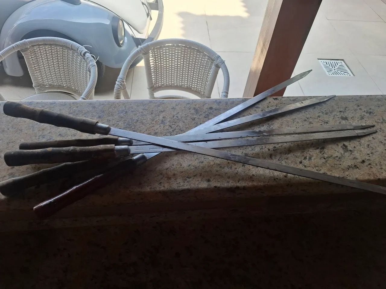 Espeto inox churrasco