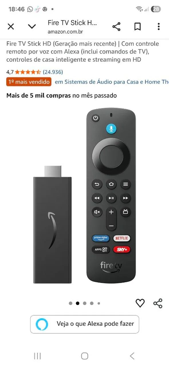 TV sansung ótimo estado 42 polegadas + fire tv  - Foto 3